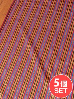 【5個セット】〔50cm切り売り〕ネパール伝統のコットン織り生地　薄手〔幅約148cm〕の商品写真