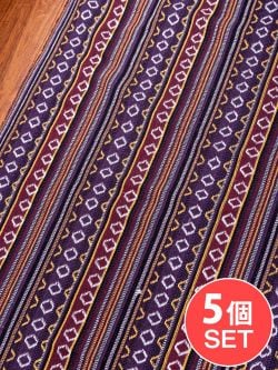 【5個セット】〔50cm切り売り〕ネパール伝統のコットン織り生地　厚手〔幅約149cm〕の商品写真