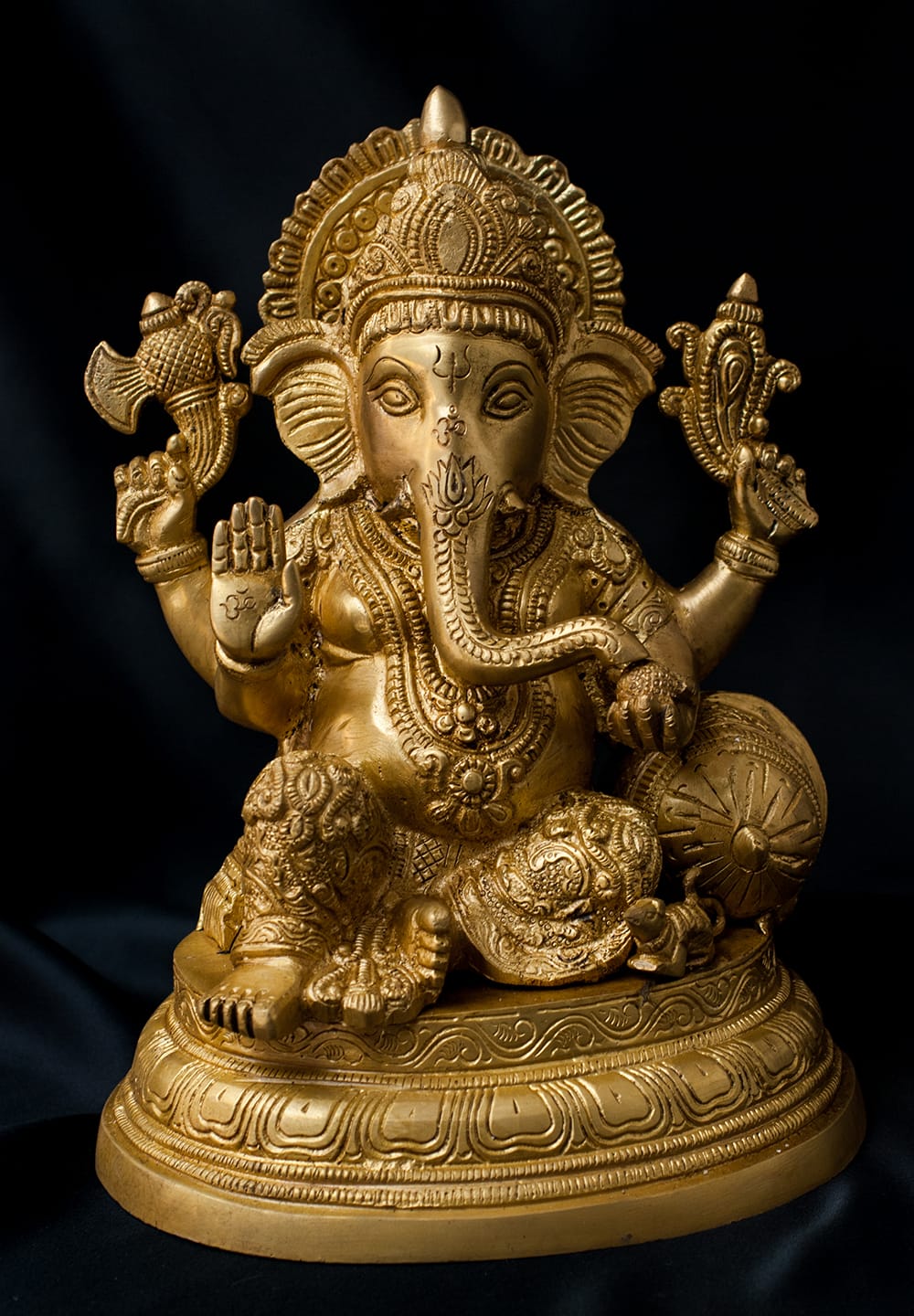 ガネーシャ神像 インド製 ガネーシャ 重厚感があり、しっかりした造り 